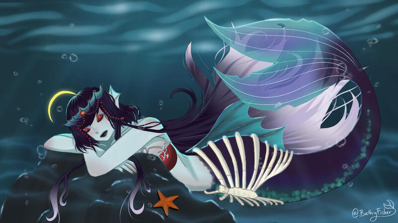 Sleeping Bathy (my end stream image)